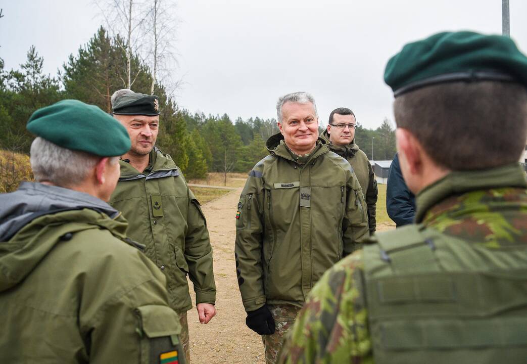 Prezidentas lankėsi Pabradės poligone