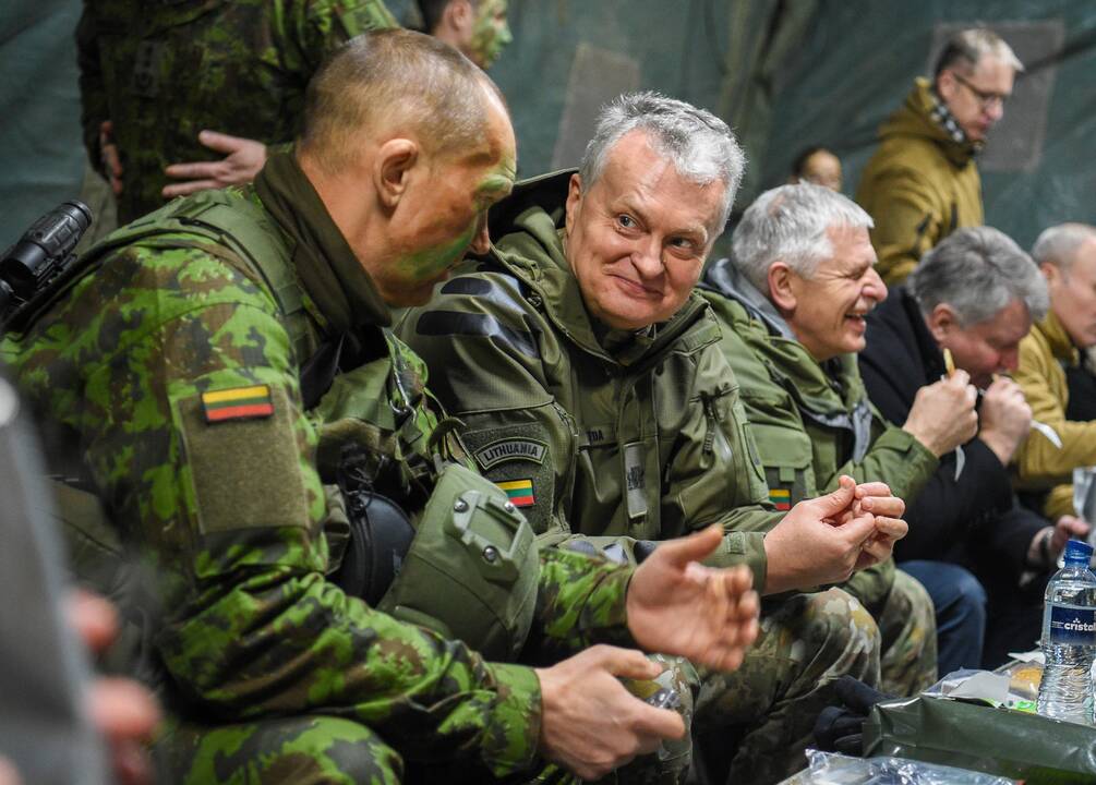 Prezidentas lankėsi Pabradės poligone