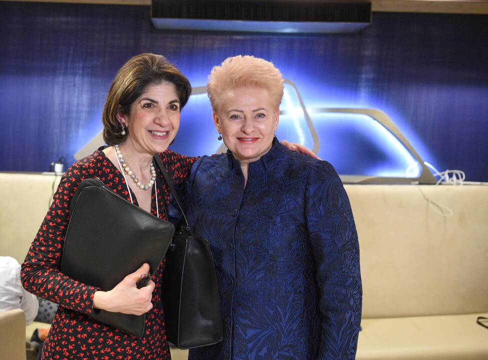 Fabiola Gianotti ir Dalia Grybauskaitė