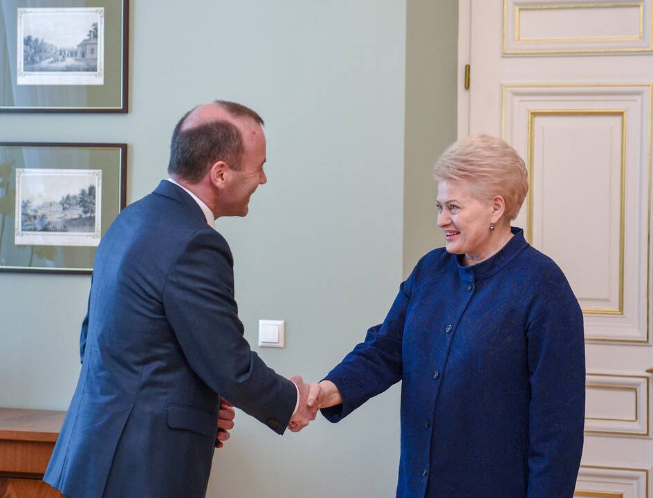 Manfredas Weberis ir Dalia Grybauskaitė