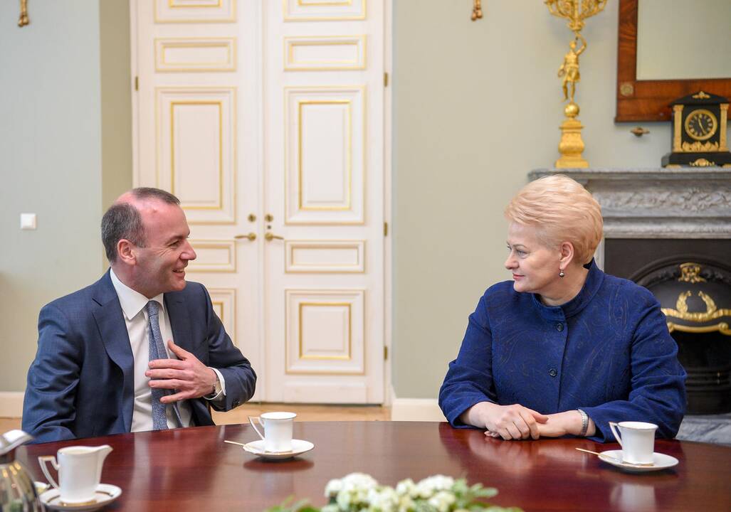 Manfredas Weberis ir Dalia Grybauskaitė