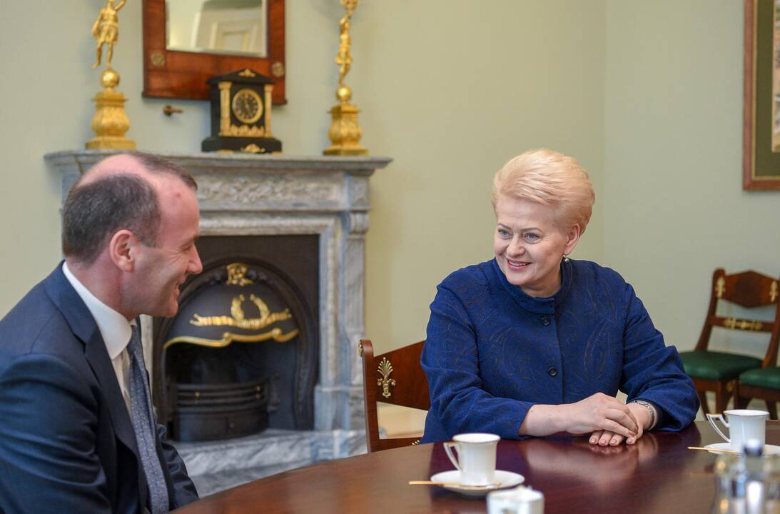 Manfredas Weberis ir Dalia Grybauskaitė