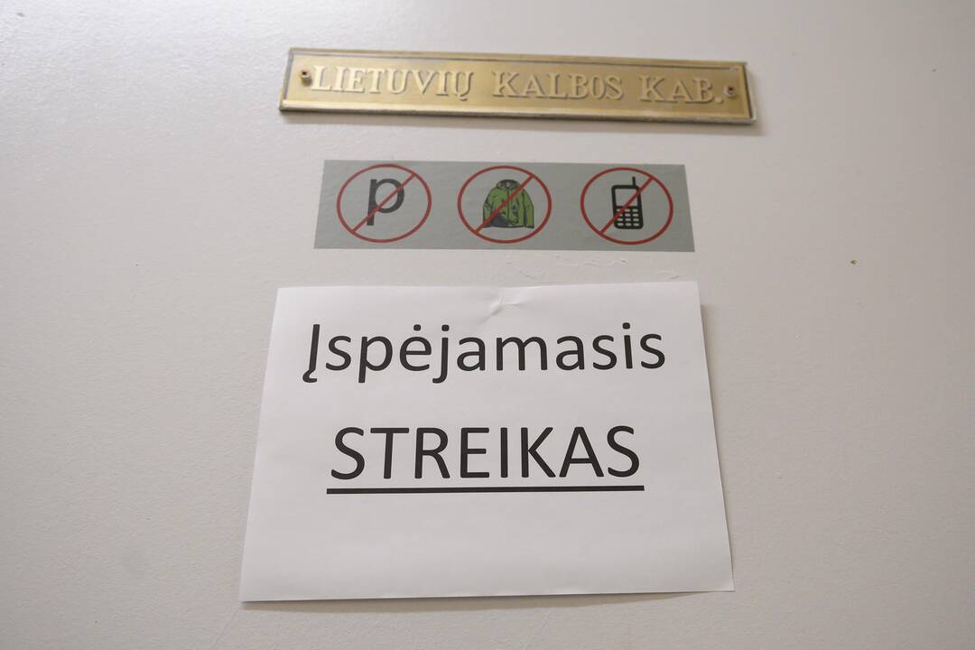 Mokytojų streikas Pilaitės gimnazijoje