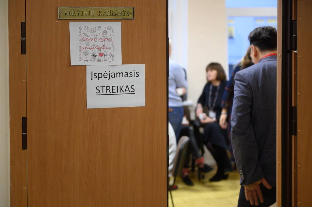 Mokytojų streikas Pilaitės gimnazijoje