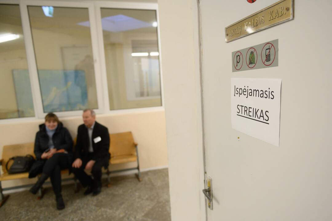 Mokytojų streikas Pilaitės gimnazijoje