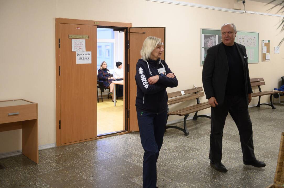 Mokytojų streikas Pilaitės gimnazijoje