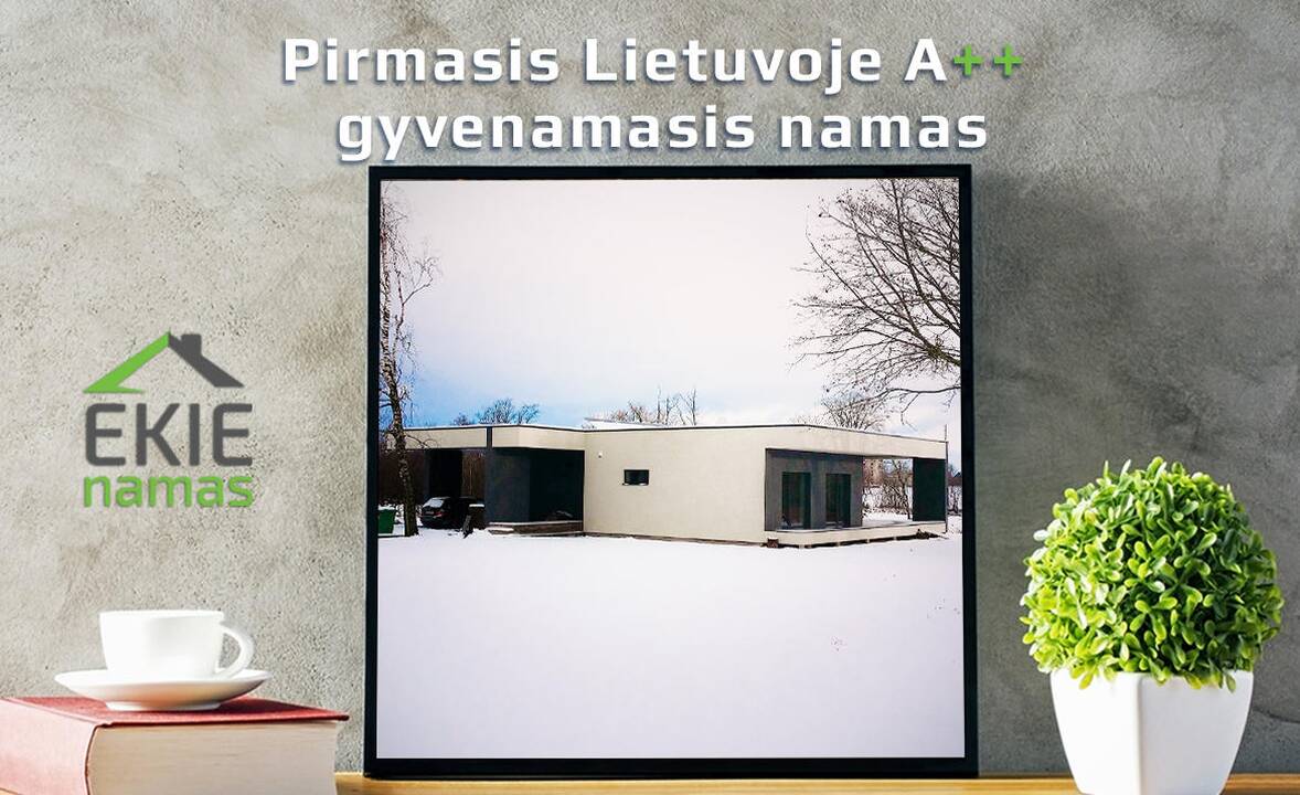 Pastatytas pirmasis Lietuvoje A++ klasės gyvenamasis namas