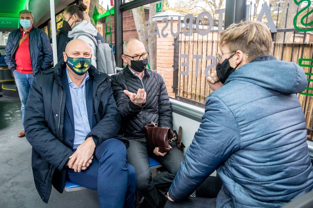 Kauno gatves išbando naujasis elektrinis autobusas