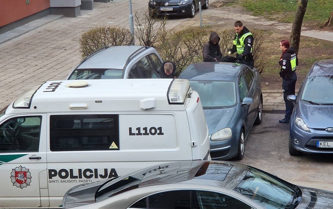 Patikrinimas: apžiūros metu vyras teigė, kad nakvojo automobilyje.