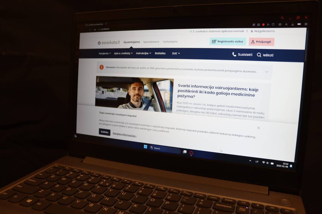 Apgavystė: sukčiai yra sukūrę ir e. sveikatos tinklalapį.
