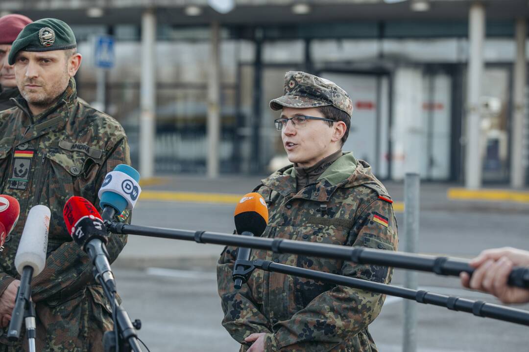 Į Lietuvą atvyko Vokietijos kariai