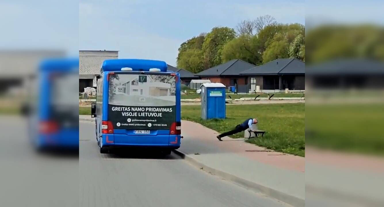 Požiūris: žmonės gyrė vairuotoją, kad savo laisvą laiką skyrė mankštai.