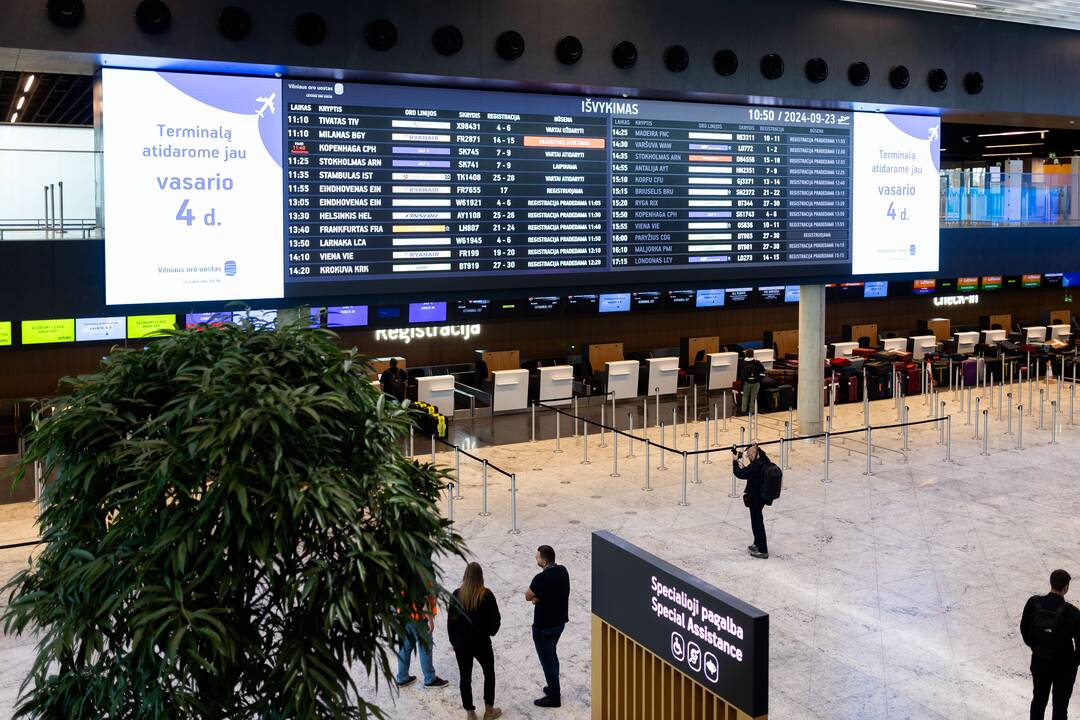Naujo Vilniaus oro uosto išvykimo terminalo pristatymas