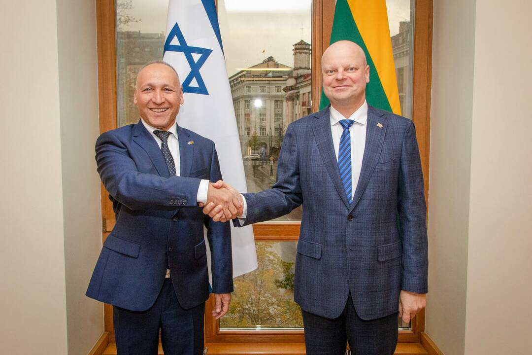 Yossefas Levy ir Saulius Skvernelis