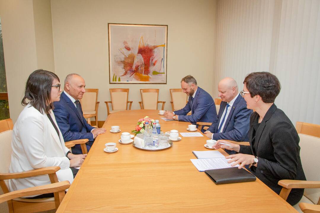 Yossefas Levy ir Saulius Skvernelis