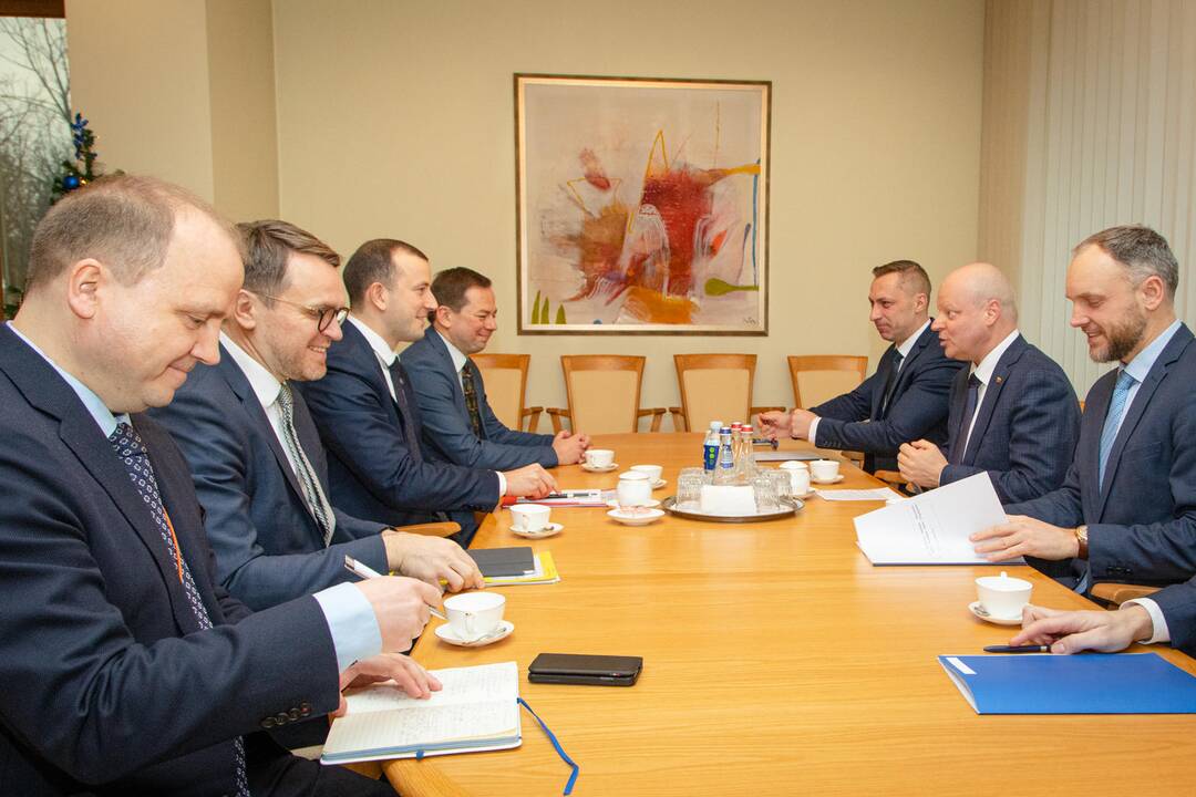 Saulius Skvernelis ir Virginijus Sinkevičius