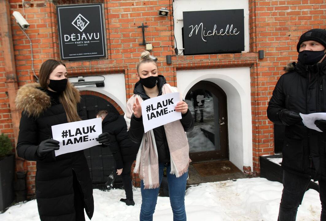 Kauno barai ir kavinės prisijungė prie protesto akcijos