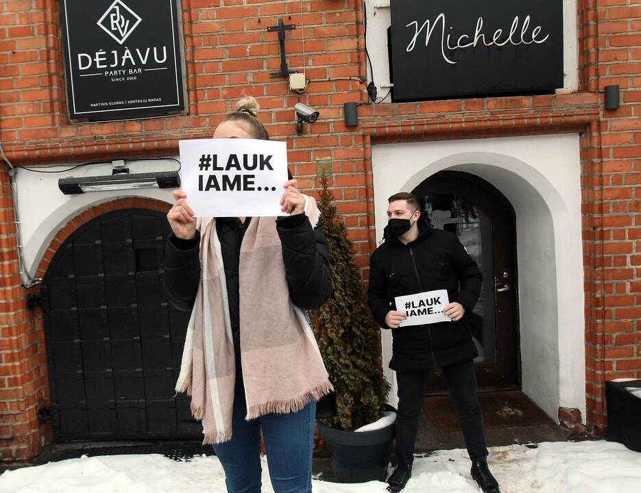 Kauno barai ir kavinės prisijungė prie protesto akcijos