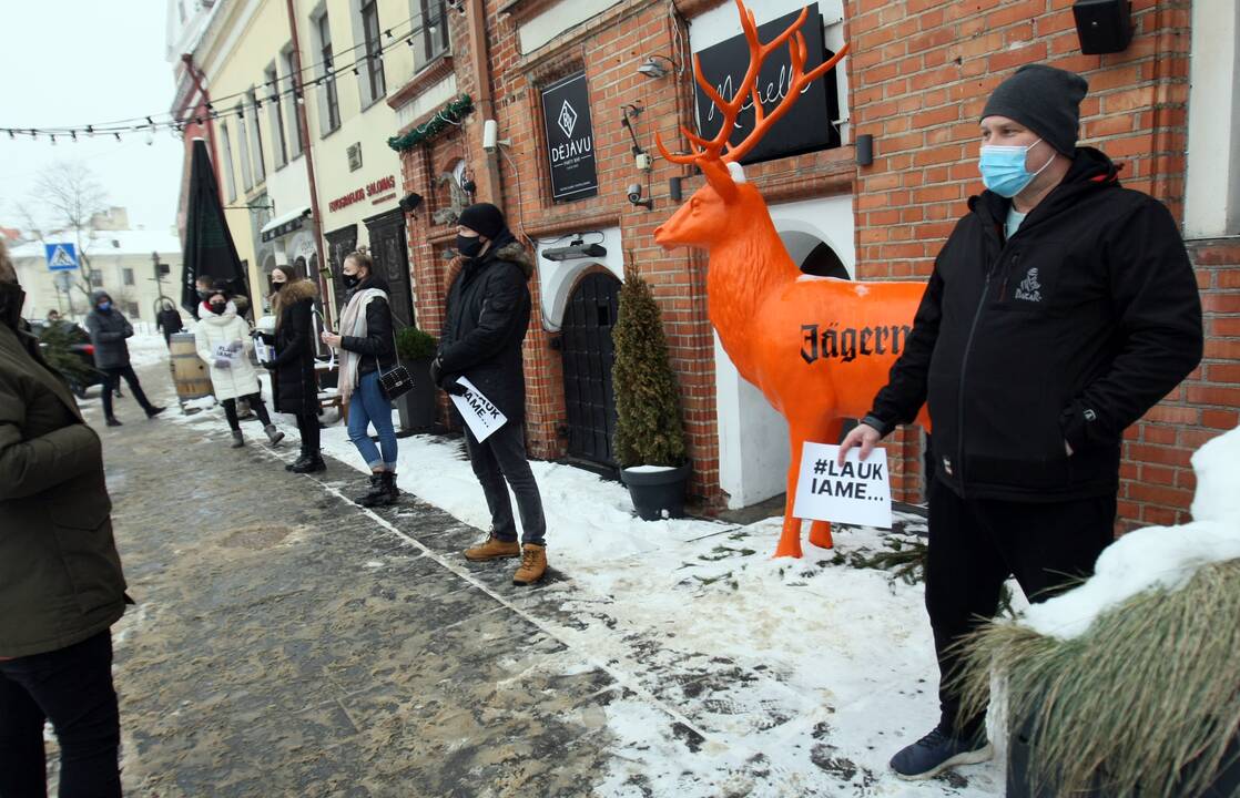 Kauno barai ir kavinės prisijungė prie protesto akcijos