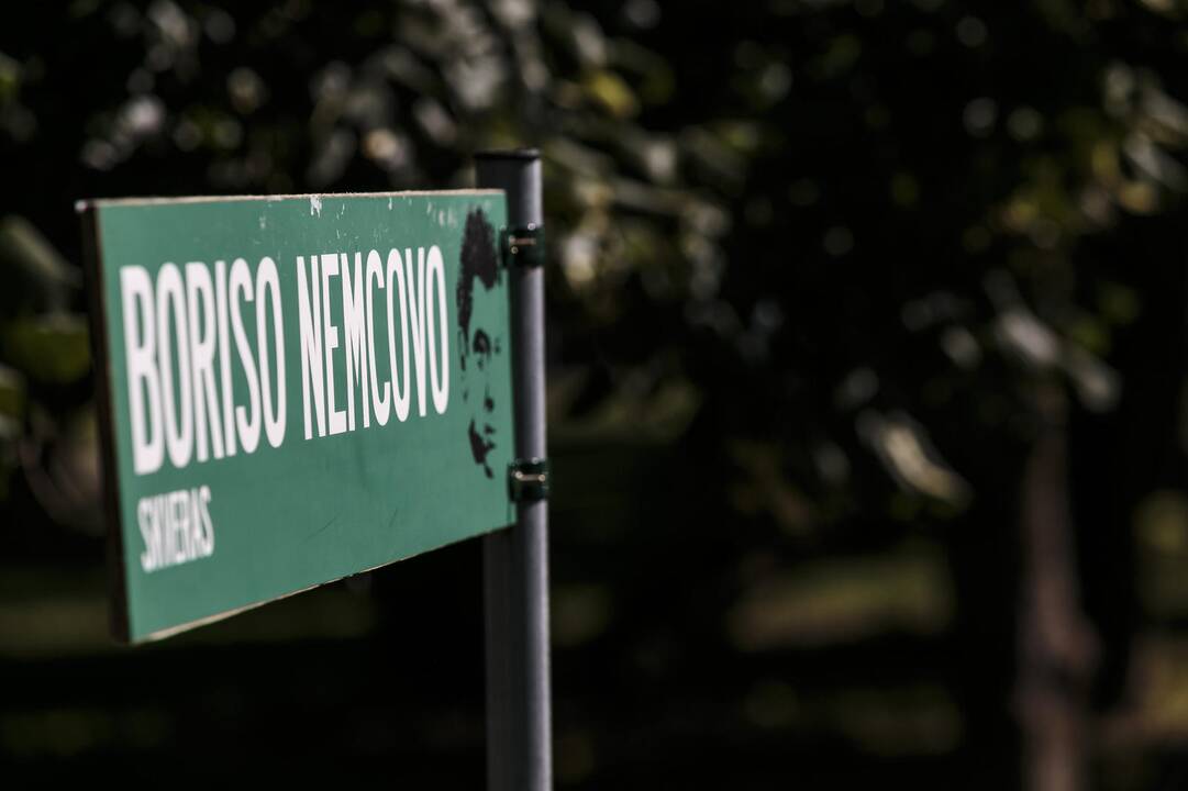 B. Nemcovo skvere paminėtos karo Gruzijoje metinės