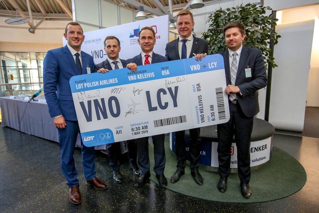 Ministras: skrydis į Londono Sitį – galimybė Lietuvos ir JK verslui