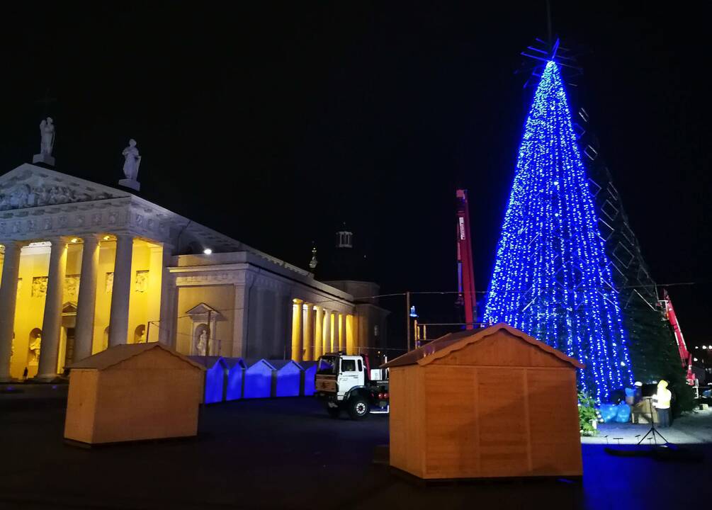 Vilnius įžiebs, tikimasi, gražiausią Europos Kalėdų eglę