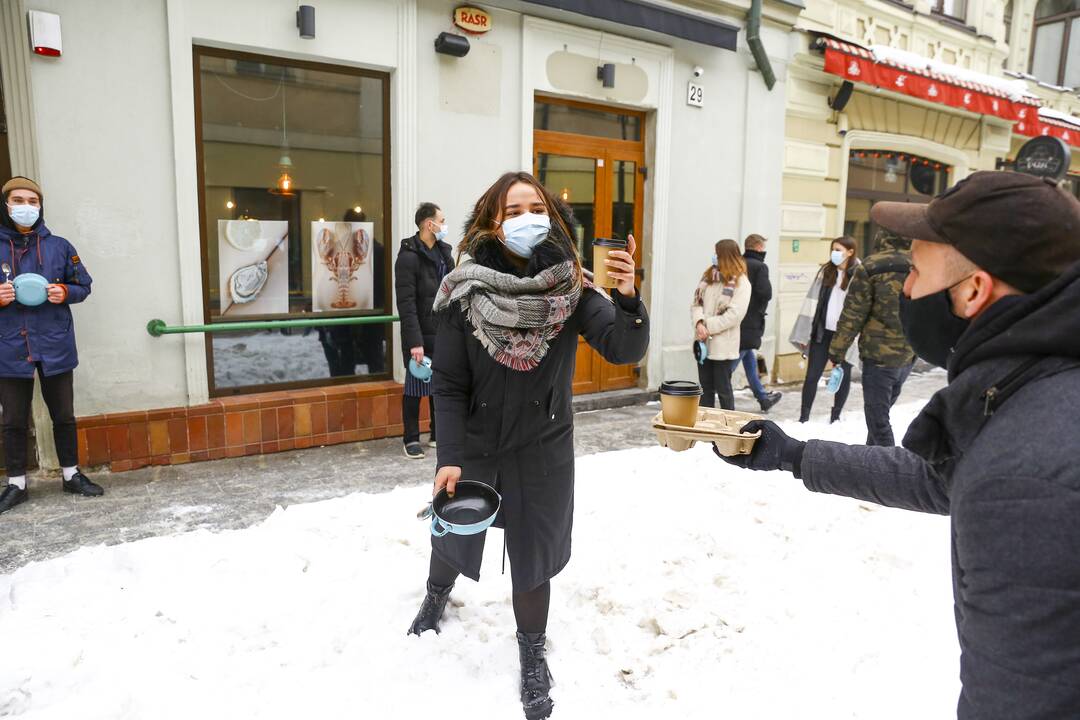 Lietuvoje protestavo barai, klubai ir restoranai