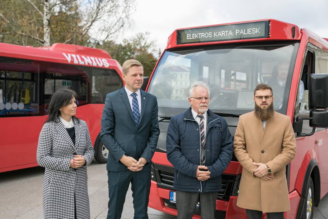 Vilniuje pristatyti pirmieji Lietuvoje elektriniai autobusai
