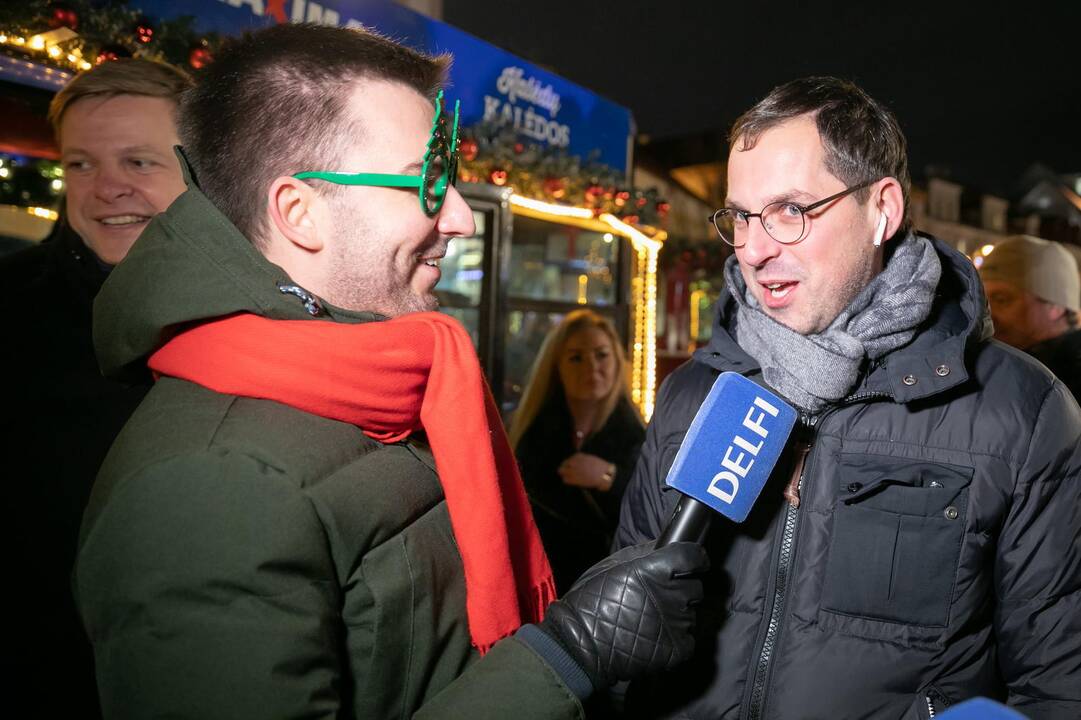 Sostinėje – Kalėdų traukinukas ir Rotušės aikštės eglės įžiebimas