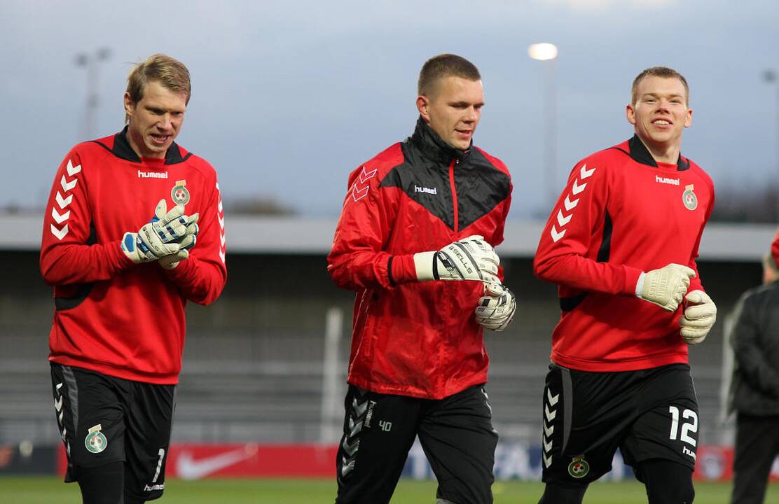 Lietuvos futbolo rinktinės treniruotė Anglijoje