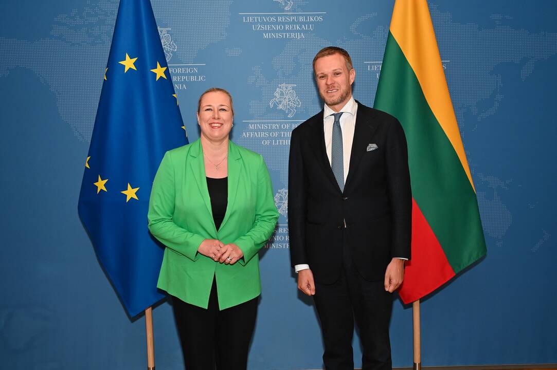 Jutta Urpilainen ir Gabrielius Landsbergis