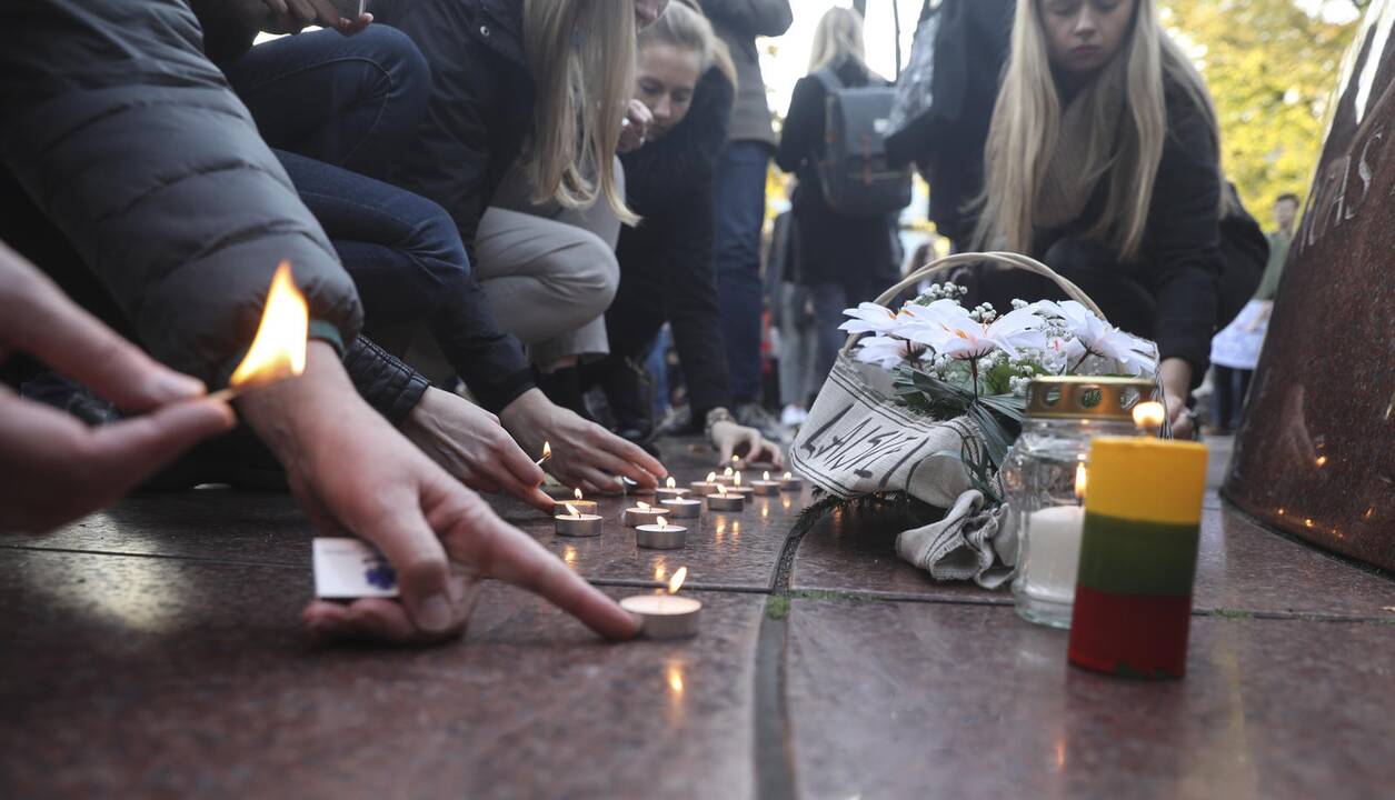 Protesto akcija prie Vyriausybės