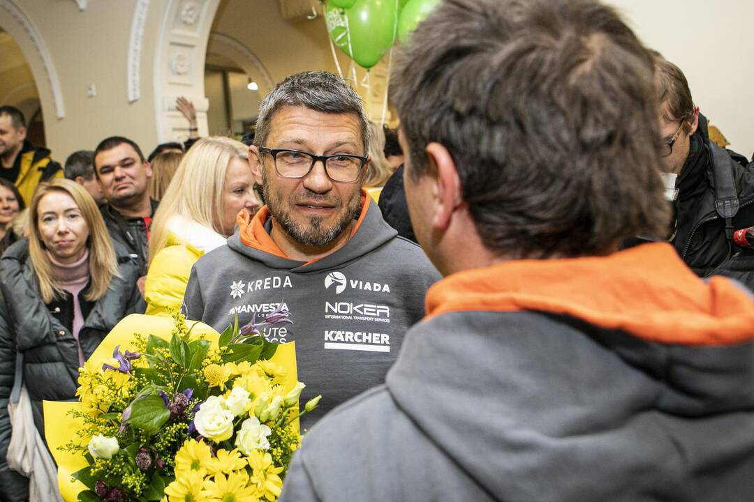 Lenktynininkų sutiktuvės