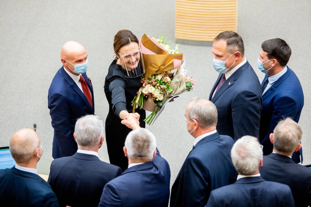 V. Čmilytė-Nielsen išrinkta Seimo pirmininke
