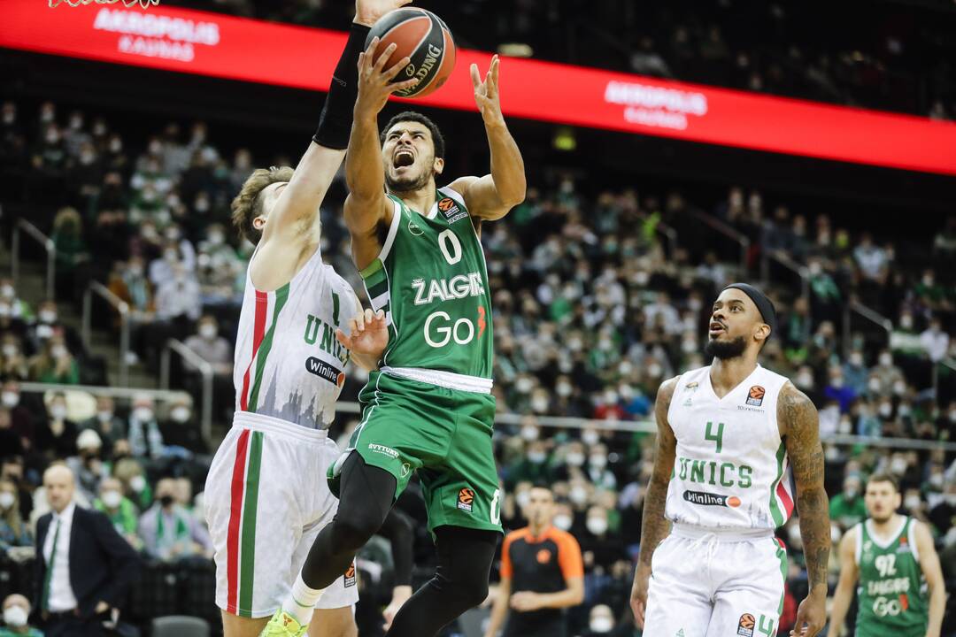 Eurolyga: Kauno „Žalgiris“ – Kazanės UNIKS 67:76