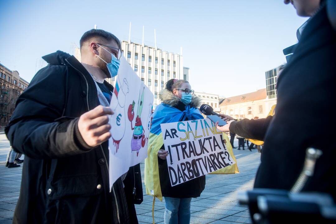 Protestas prieš Kauno miesto mero V. Matijošaičio šeimos verslo interesus Rusijoje