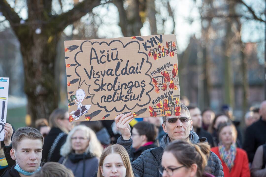 Protestas prieš Kauno miesto mero V. Matijošaičio šeimos verslo interesus Rusijoje