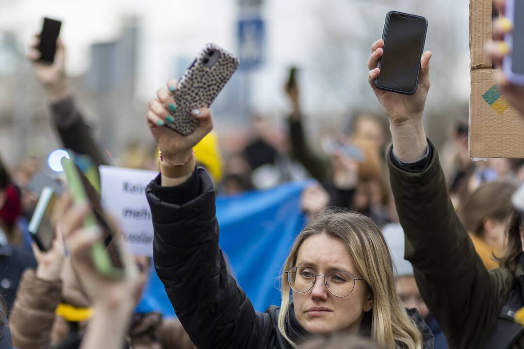 Protestas prie Vokietijos ambasados Vilniuje