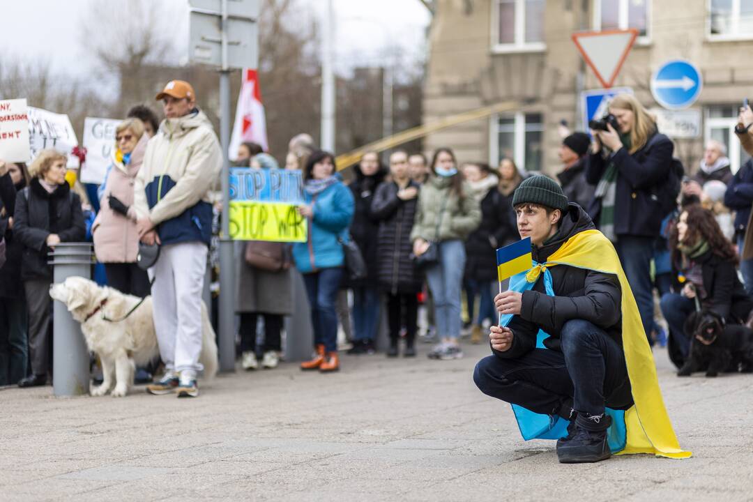 Protestas prie Vokietijos ambasados Vilniuje