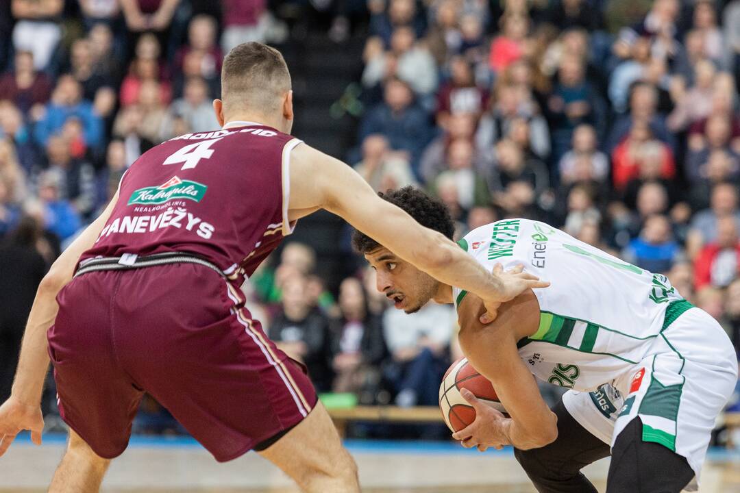 LKL pusfinalis: Panevėžio „Lietkabelis“ – Kauno „Žalgiris“ 79:55