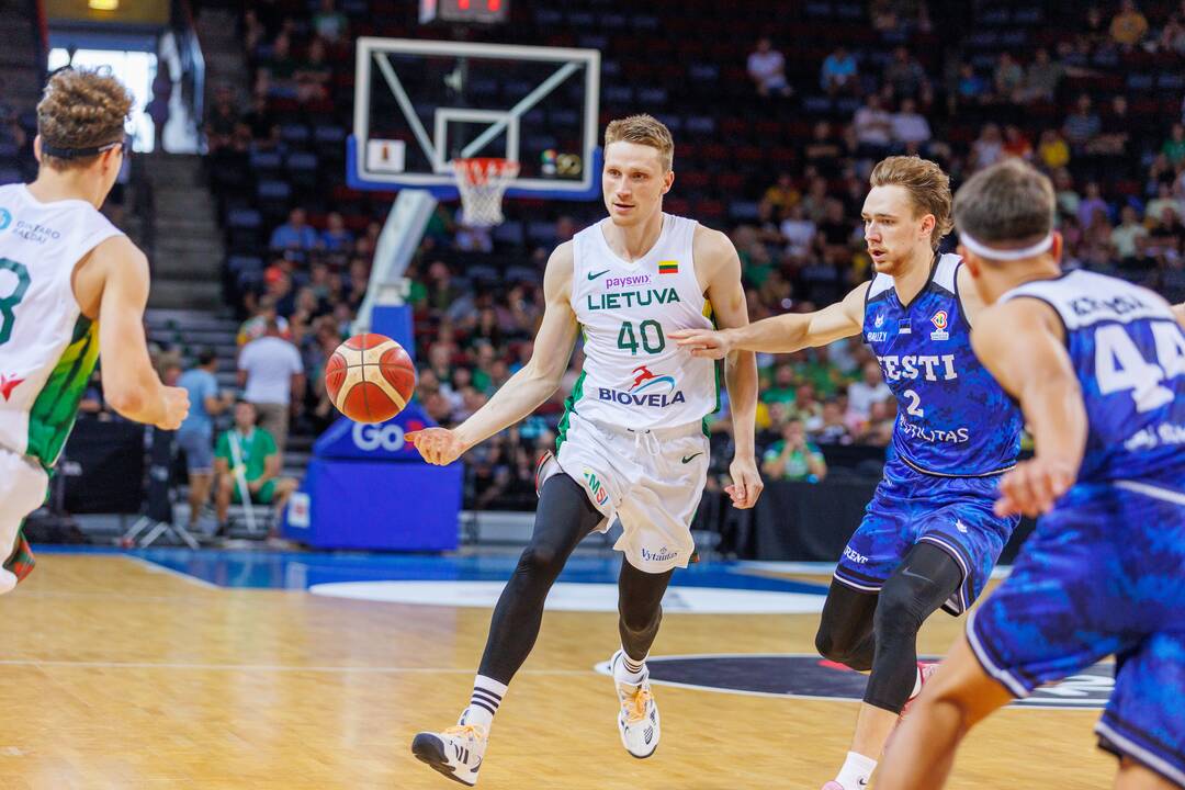 Kontrolinės krepšinio rungtynės: Lietuva – Estija 84:70