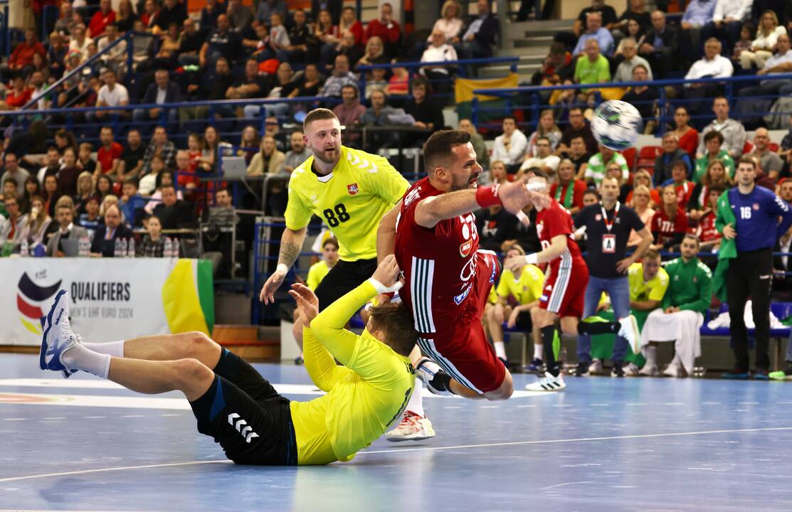 Europos vyrų rankinio čempionato atranka: Vengrija – Lietuva 36:23