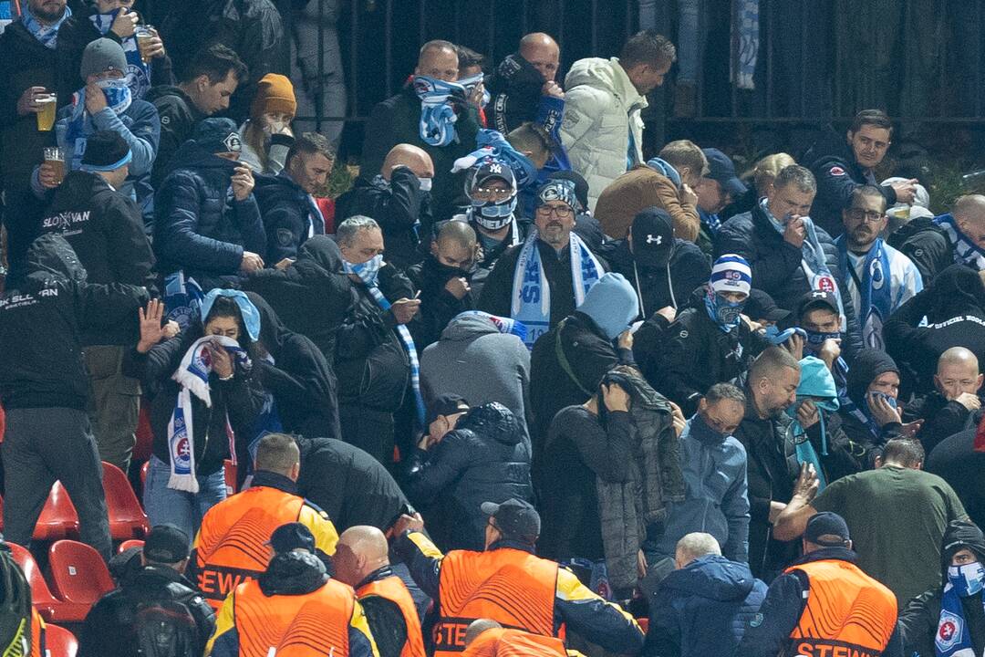 Incidentas per „Žalgirio“ – „Slovan“ rungtynes