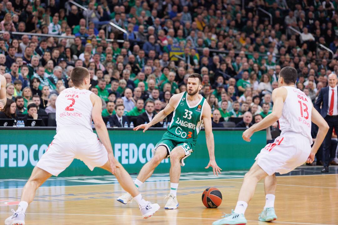 Eurolyga: Kauno „Žalgiris“ – Belgrado  „Crvena zvezda“ 71:66