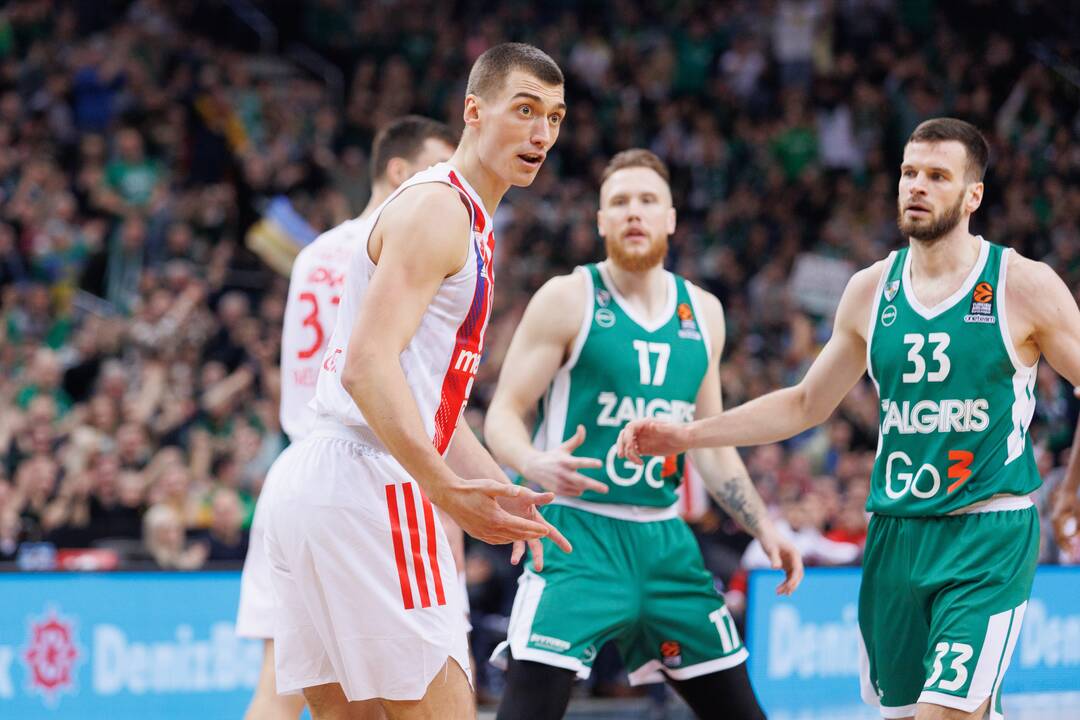 Eurolyga: Kauno „Žalgiris“ – Belgrado  „Crvena zvezda“ 71:66