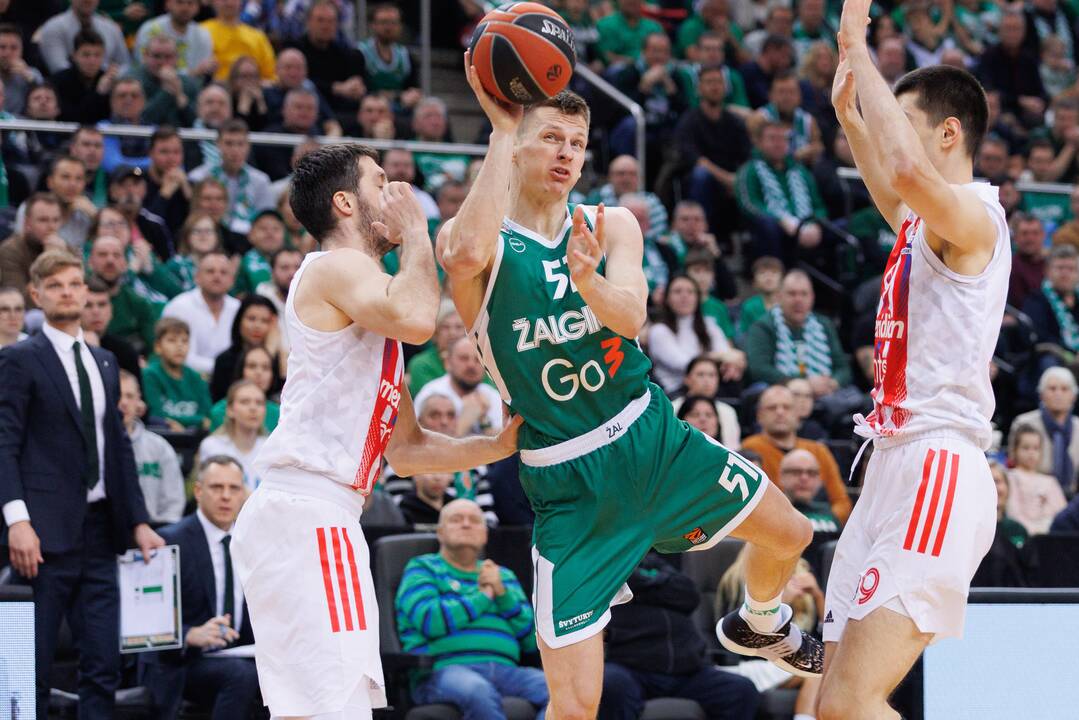 Eurolyga: Kauno „Žalgiris“ – Belgrado  „Crvena zvezda“ 71:66