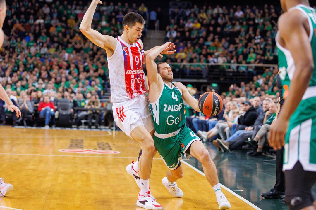 Eurolyga: Kauno „Žalgiris“ – Belgrado  „Crvena zvezda“ 71:66