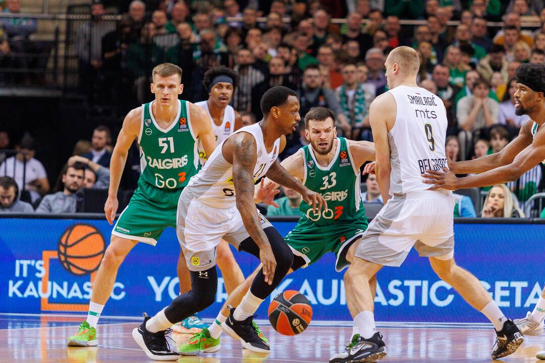 Eurolyga: Kauno „Žalgiris“ – Belgrado „Partizan“ 74:88