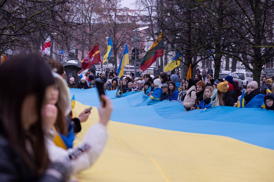 Mitingas ir eitynės Ukrainai palaikyti