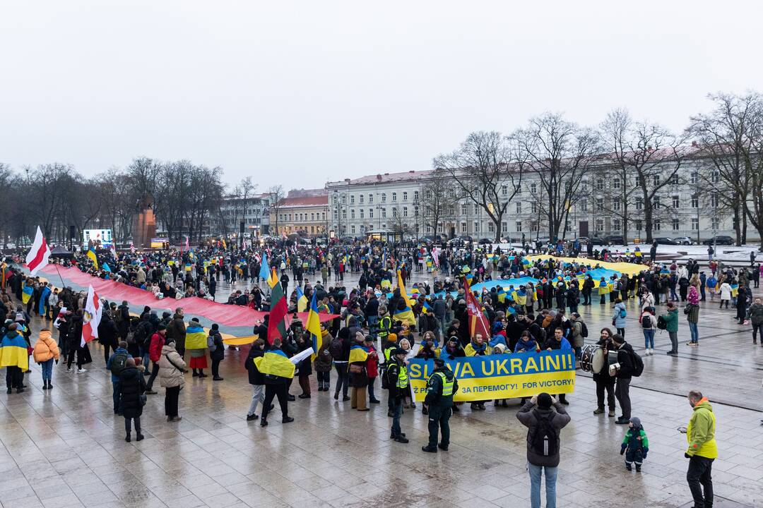 Mitingas ir eitynės Ukrainai palaikyti